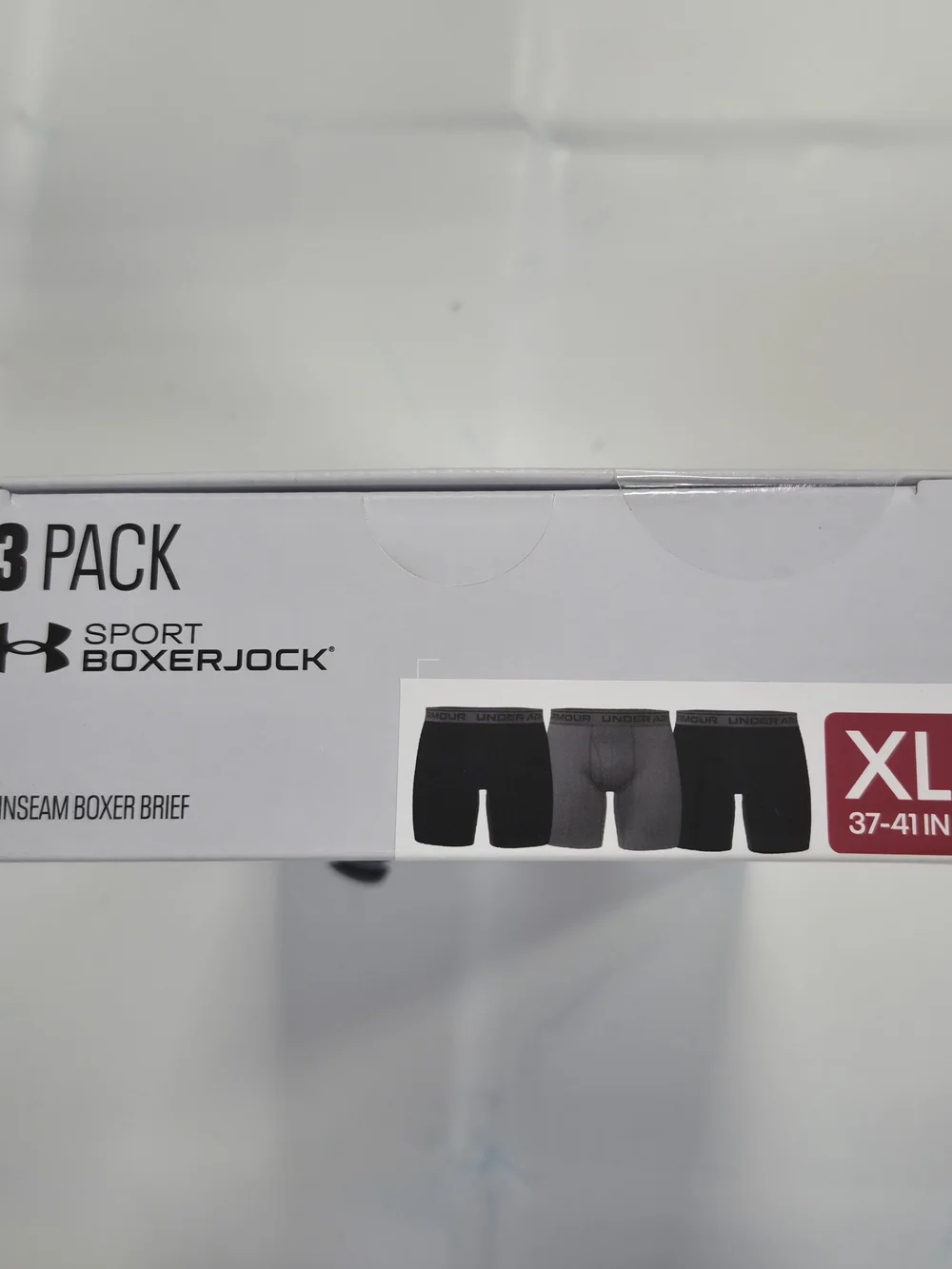 Under Armour Sport Boxerjock Men's Boxer Briefs - Black (3 Pack) Size XL